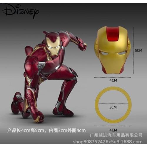 Disney Cartoon Marvel Spiderman Car One-click Start Button Decoration Protective Cover Ignition Switch Decoration Sticker