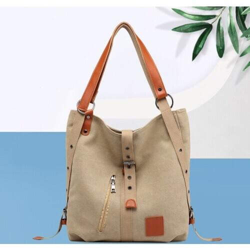 Canvas Tote Bag Women Handbags Female Fashion Personality Multifunctional Large Capacity Leisure Shoulder Bags Big Travel Bags