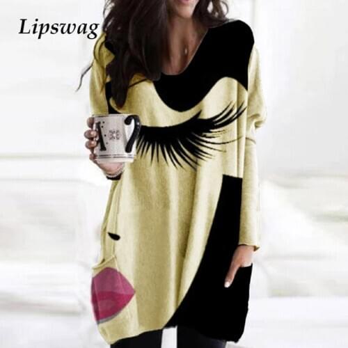 Lipswag Women's Big Shirts