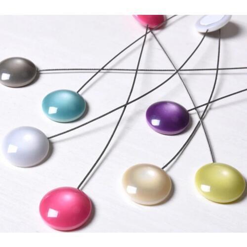 Magnetic Buckle Holder Window Curtains Simple Cat-eye Resin Magnet Curtain Buckles Home Tiebacks Accessories
