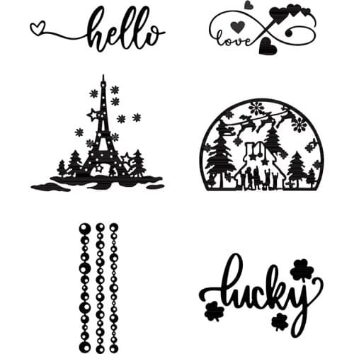 Sweet Love Heart Metal Cutting Dies for Scrapbooking Craft Die Cut Embossing Stencil Photo Card Handmake Crafts Card Making