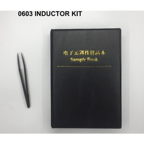 Free Shipping 660pc 0603 smd inductor kit 0603 inductor assortment sample book for inductor book 33value*20pc inductance kit