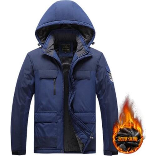 2021 New Coat Winter Bomber Jacket Windbreaker Padded Work Clothes Fleece Outdoor Casual Jacket Style Ski Suit Jackets for men