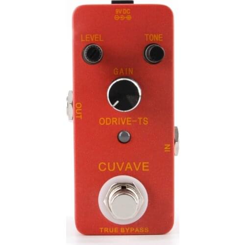 ODRIVE-TS Analog Overdrive Guitar Effect Pedal Zinc Alloy Shell True Bypass Overdrive Guitar Pedal