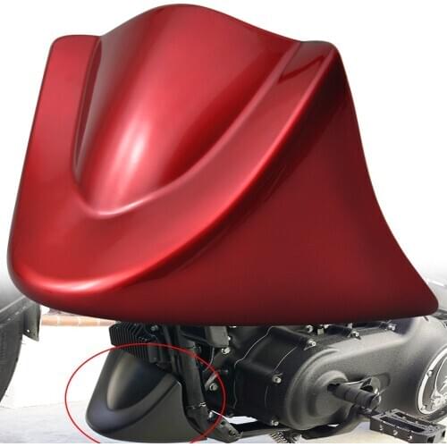 Motorcycle Chin Bottom Spoiler Mudguard Air Dam Fairing Cover Mudguard for Harley Dyna Fat Bob Wide Glide FXD 2006-2017