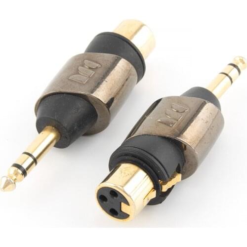 Monster Copper 6.35mm Stereo Male to XLR Female Audio Plug Converter Adapter Connector for Microphone Power Amplifier Guitar