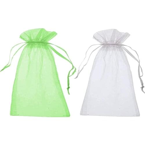 50Pcs Protect Plants From Insect Mosquito Bites Net Bag Grape Fig Flower Seed Net Pest Control Pouch Storage Net With Drawstring