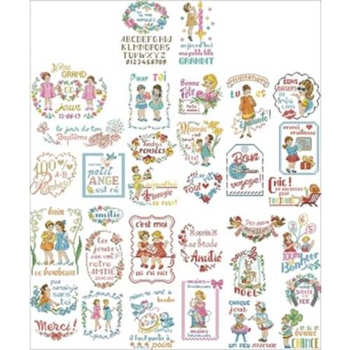 Little girl in the garden patterns Counted Cross Stitch 11CT 14CT 18CT DIY Chinese Cross Stitch Kits Embroidery Needlework Sets