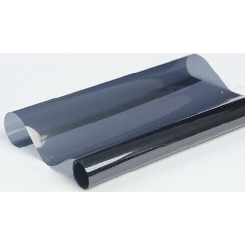 SUNICE 152CMX50CM Anti-UV Dark Black Adhesive Window Tint Film For House Commercial Solar Protection Summer Car Auto