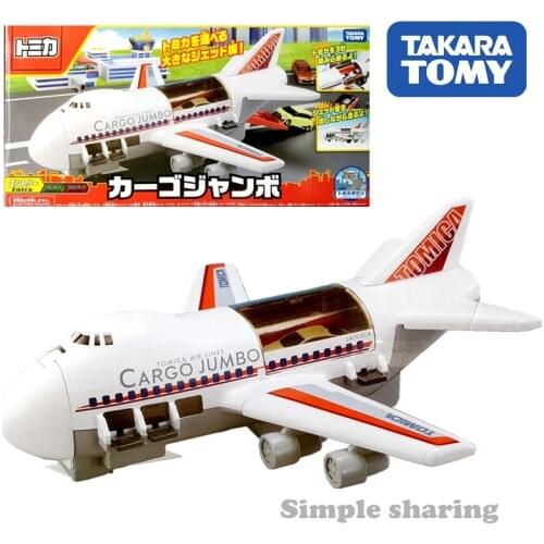 Takara Tomy Tomica World Cargo Jumbo Airplane Vehicles Toys With Tracking Number Of Movements