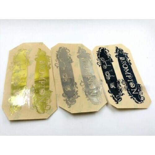 Bicycle Metal Tags Badge Sticker Crossbeam Decals for Brompton Folding Bike