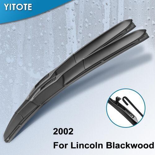 YITOTE Windscreen Hybrid Wiper Blades for Lincoln Blackwood Fit hook Arms 2002