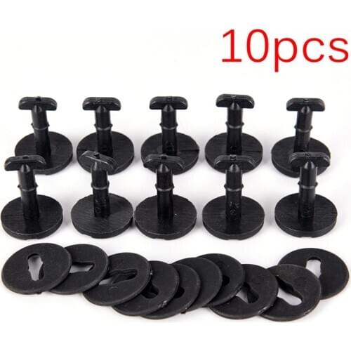 10Pcs OEM Floor Carpet Mat Clips With Washer For BMW E36 E46 E38 E39 X3 X5 M3 M5