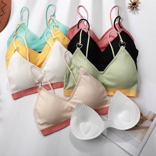 Women Seamless Bras Tube Tops Beauty Back Wrapped Chest Female Bras Cotton Crop Tops