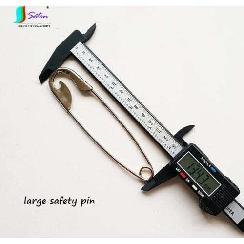 134mm Large Silver Tone Pointed Metal large Safety Pin for Lock Pin Fashion Simple DIY Brooch Jewelry Accessory Parts A0355L