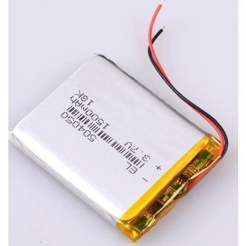 3pcs/Lot 1500mAh 504050 Lithium Polymer LiPo Rechargeable Battery Mp3 Mp4 GPS DVD E-book bluetooth navigator car dvr recorder