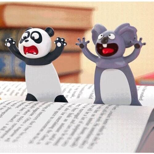 3D Original Cute Cartoon Animal Style Bookmarks Ocean Series Seal Octopus Cat Panda And Shiba Inu Funny Creative Stationery Gift