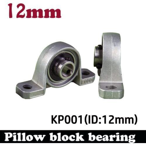 4pcs 12mm caliber Zinc Alloy mounted bearings KP001 UCP001 P001 insert bearing pillow block bearing housing