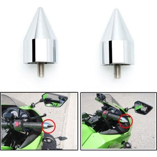 Aftermarket free shipping motor parts For Motorcycle Kawasaki Ninja 250 500 ZX600 ZX6 636 ZZR600 ZX6R ZX6RR CHROM Spike Bar Ends