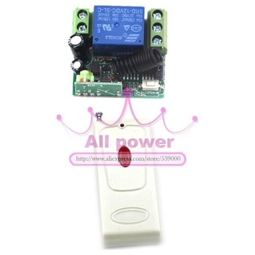 Wireless remote control light lamp, 12V Three Ways Wireless RF Remote Control ON/OFF Switch + 1 1000M Remote Controllers