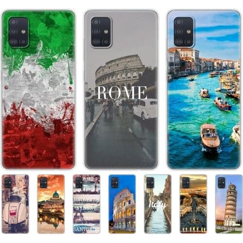 Case For samsung galaxy A31 A41 A51 A71 A01 A81 A91 A11 A30S A20S A21S A50S M11 M21 M31 M30S M40S Case italy rome pisa tower