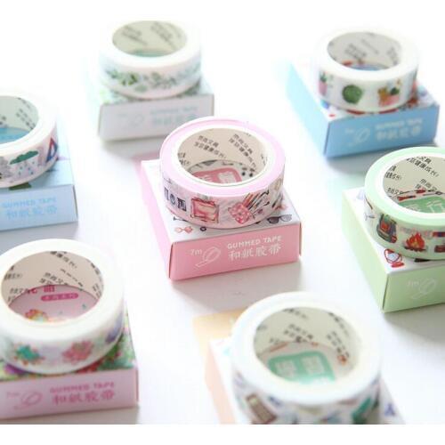 Travel Diary Succulent Plants Washi Tape Adhesive Tape DIY Scrapbooking Sticker Label Masking Craft Tape