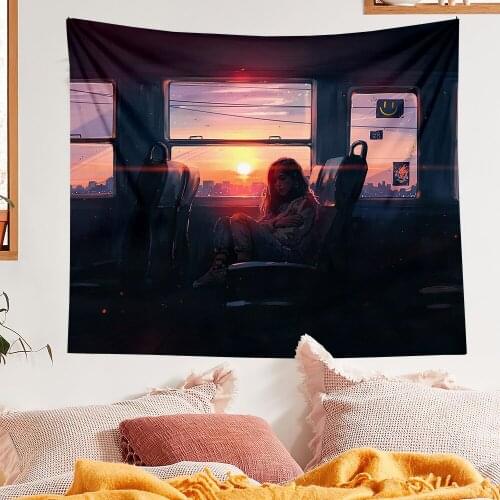 Healing Comics Background Tapestry Home Decoration Wall Hanging Background Boho Room Decor Hanging Cloth Witchcraft Tapestries