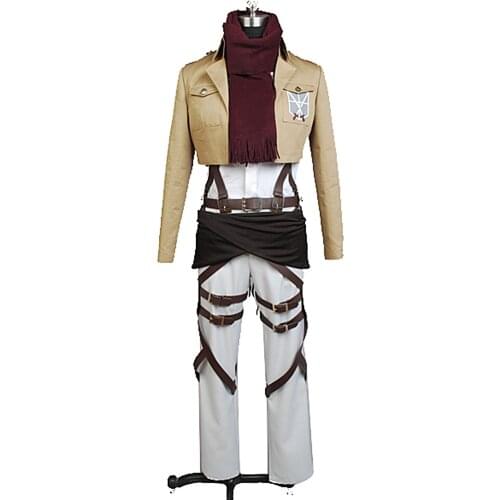 Shingeki no Kyojin Attack on Titan Cosplay Eren Jaeger Costume Uniform Halloween Carnival Training Corps Cosplay Anime Full Set
