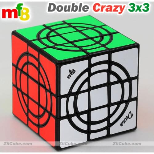 Magic Cube mf8 Double Crazy 3x3x3 Cube Double Circle Puzzle 3x3 Stickers Cubos rubikks Puzzle Cube Collection Essential