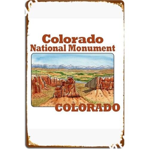 Colorado National Monument Colorado Metal Plaque Poster Mural Painting Home Customize Cinema Kitchen Tin Sign Poster