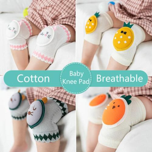 1 Pair Baby Knee Pads High Elastic Breathable Knee Pads Elbow Crawl Toddler Anti-Fall Support Protector for Baby Safety Crawling