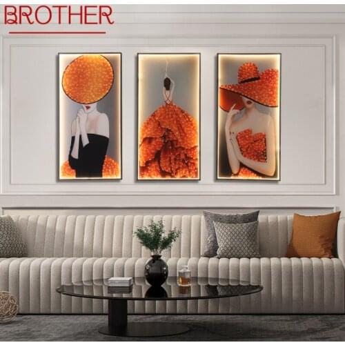 BROTHER Wall Lamps Modern Fashion Three Pieces Suit Sconces Lighting LED Creative For Home