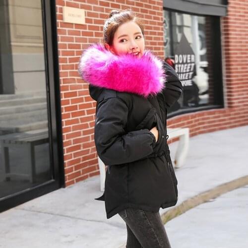 KUYOMENS 2018 New Arrival Winter Jacket Women With Big Fur Hooded Female Coat Cotton Padded Warm Parkas Casaco Inverno Feminino