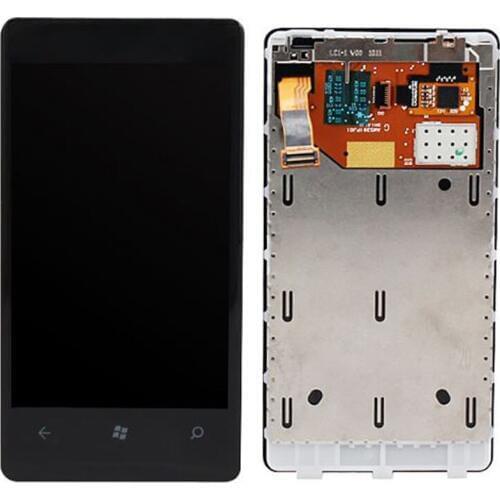 Original For Nokia Lumia 800 LCD Display and Touch Screen Digitizer Assembly with frame Free shipping
