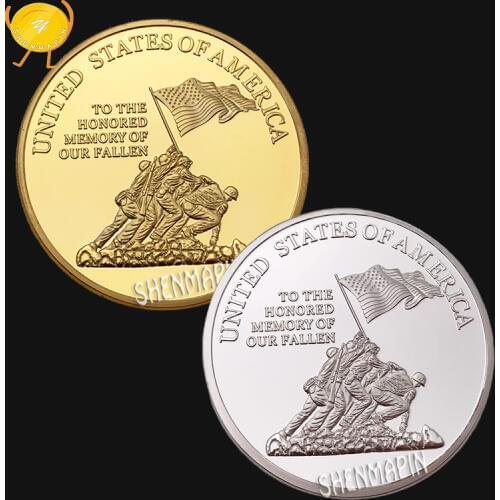 US Marine Corps Commemorative Coin Marines Regiment Honor Medal Coins Collectibles To The Honored Memory of Our Fallen