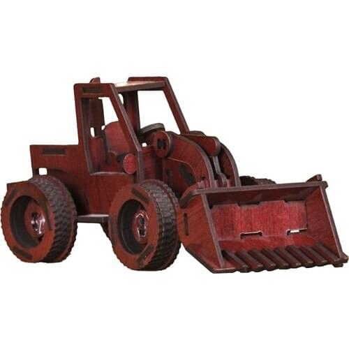 Pershang Bulldozer 65 Piece Wooden 3D Puzzle