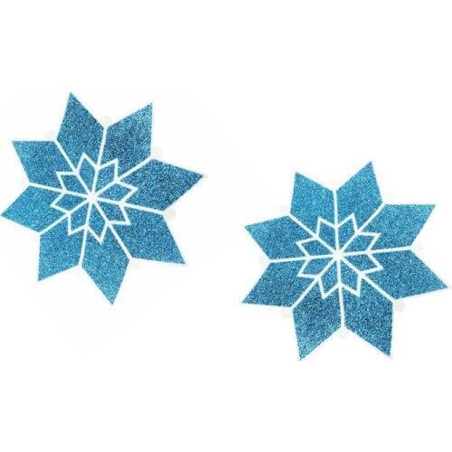 Sexy glitter snow flower shaped disposable Invisible nipple sticker Ultra-thin breathable women self-adhesive breast stickers