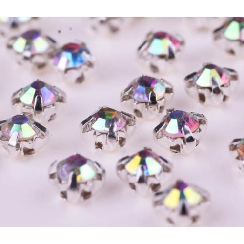Prajna SS16 Mix Color Glass Sew On Rhinestone Stones For Clothes Dress Decoration Rhinestones On Clothes Flatback Accessories
