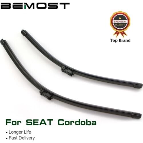 BEMOST Car Wiper Blades Natural Rubber For Seat Cordoba MK1 MK2 ,1999 2000 2001 2002 2003 2004 2005 2006 2007 2008 2009