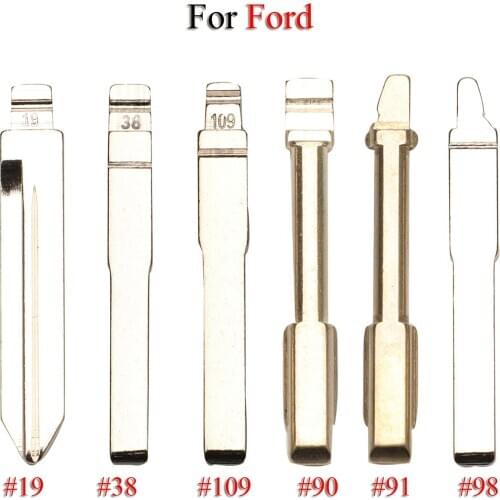 Kutery Folding Remote Car Key Blade For Ford Fusion Focus Mondeo Fiesta Galaxy HU101 FO21 FO38 KD Key Blank Replace
