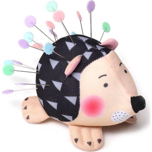 Hedgehog Shape Cute Sewing Pincushion with Soft Cotton Fabric Pin Cushion Pin Patchwork Holder Arts Crafts Sewing Needle Holder