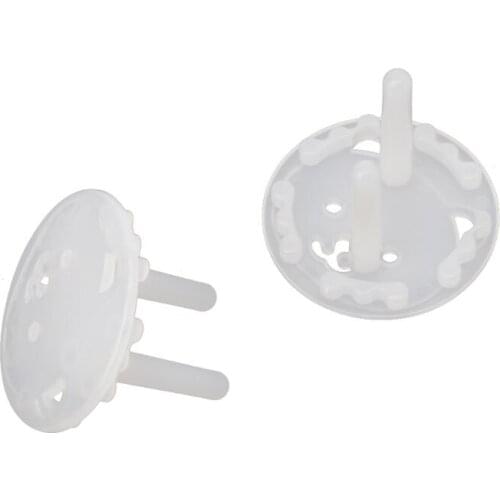 W3JF 10pcs EU Stand Power Socket Cover 2 hole Electrical Outlet Baby Child Safety Electric Shock Proof Plugs Protector