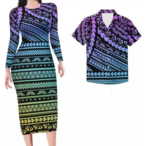 HYCOOL Hawaii Floral print women midi dress long sleeve bodycon sexy elegant party 2021 autumn winter clothes streetwear dinner