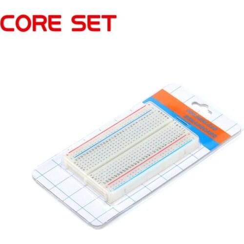 1pcs 400 Point Breadboard PCB Board Tie-points Experiment Solderless Test Develop for Arduino Electronic Kit 8.5CM x 5.5CM