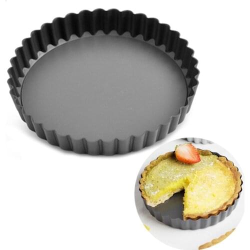 1pc Carbon Steel Cake Baking Tray Creative Non-Stick Round Baking Pan Baking Essential Cake Pan DIY Baking Tools