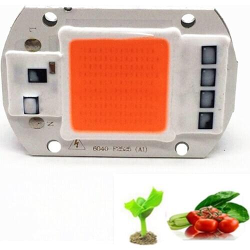1pcs Hydroponice AC 220V 20w 30w 50w led grow chip full spectrum 380nm-840nm for indoor led grow light