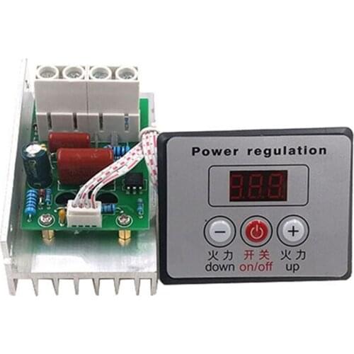 10000W SCR Digital Voltage Regulator Speed Control Dimmer Thermostat AC 220V 80A
