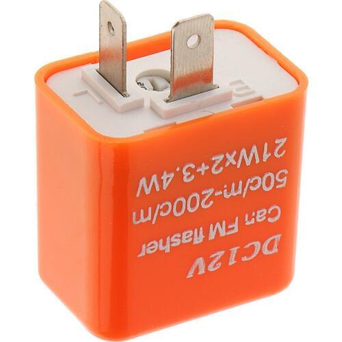 12V Speed Adjustable 2-Pin LED Flasher Relay Motorbike Turn Signal Indicator water-proof design Plastic