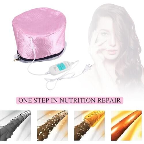 220V Electric Hair Thermal Treatment Beauty Steamer SPA Nourishing Hair Care Cap Waterproof and Anti-electricity Control Heating