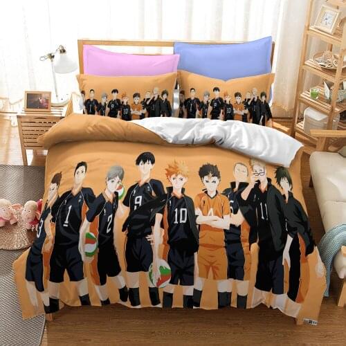 3D Printing Game Comforter Volleyball Boys 2/3pcs Bedspread Kids Adult Quilt &Pillow Case Twin Size Bedline Home Use Textiles